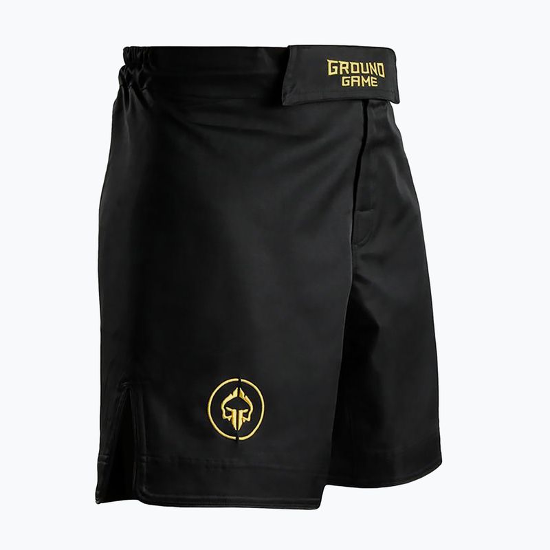 Vyriški Ground Game MMA Athletic Gold šortai juodi MMASHOATHGOLD 2