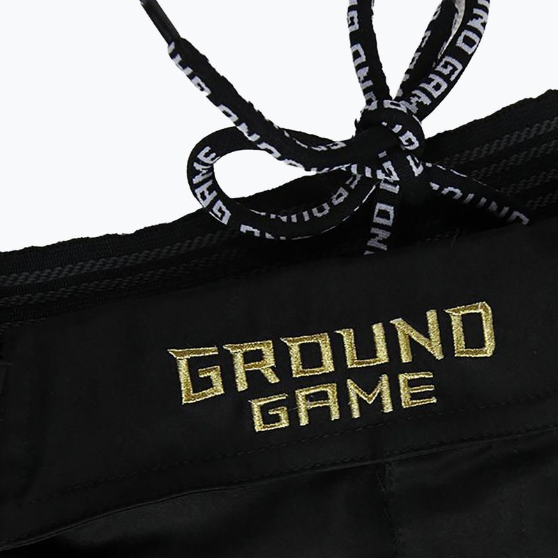 Vyriški Ground Game MMA Athletic Gold šortai juodi MMASHOATHGOLD 4