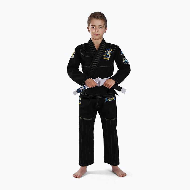 GI vaikų brazilų džiudžitsu Ground Game Junior 3.0 black GIJUN3BLA00 3