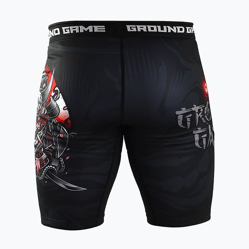 Ground Game Vale Tudo Samurai 2.0 vyriški treniruočių šortai juodi/daugiaspalviai 2