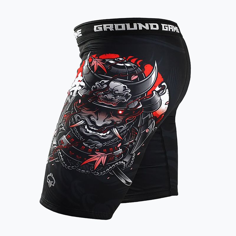 Ground Game Vale Tudo Samurai 2.0 vyriški treniruočių šortai juodi/daugiaspalviai 3