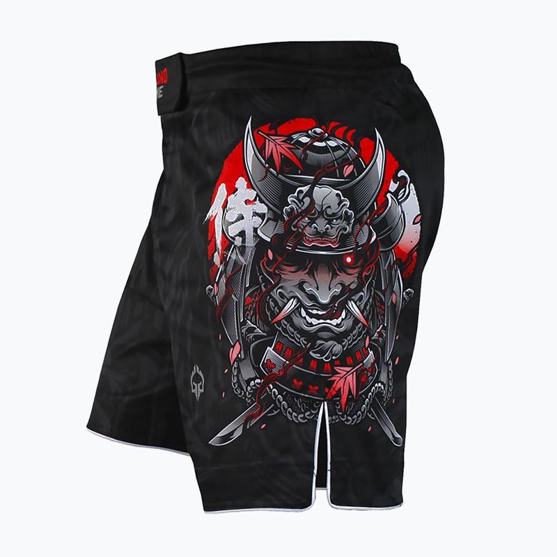 Ground Game MMA Samurai 2.0 vyriški treniruočių šortai juoda/raudona 3