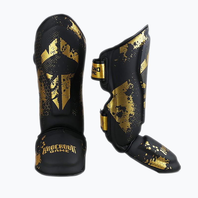 Ground Game Cage Gold blauzdikaulių apsaugos juoda SHINGUCGOLDS