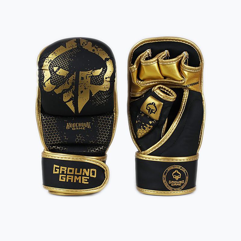 Ground Game MMA Cage Gold sparingo pirštinės MMASPARGLOCGOL
