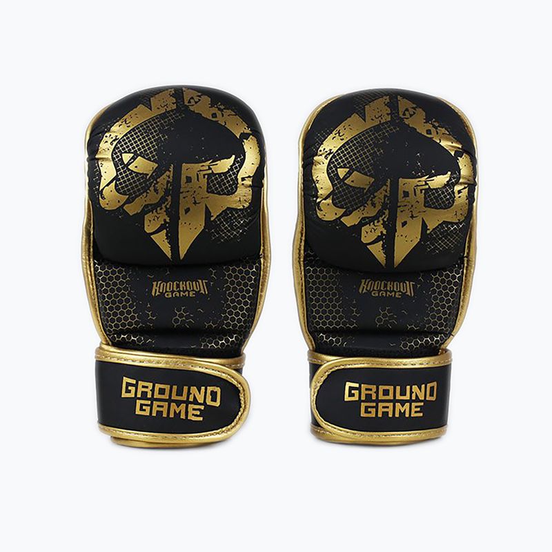 Ground Game MMA Cage Gold sparingo pirštinės MMASPARGLOCGOL 2