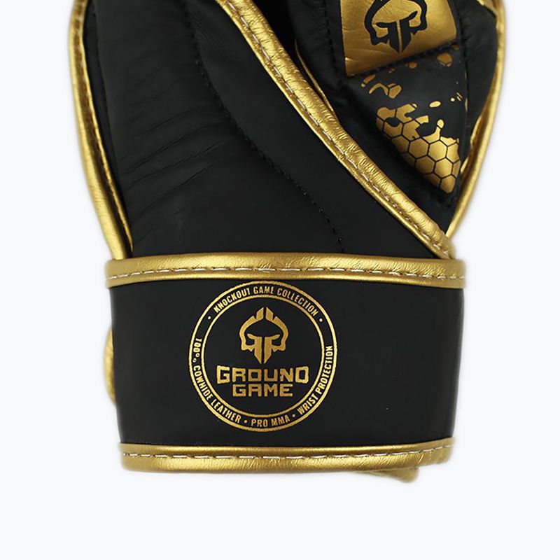Ground Game MMA Cage Gold sparingo pirštinės MMASPARGLOCGOL 5