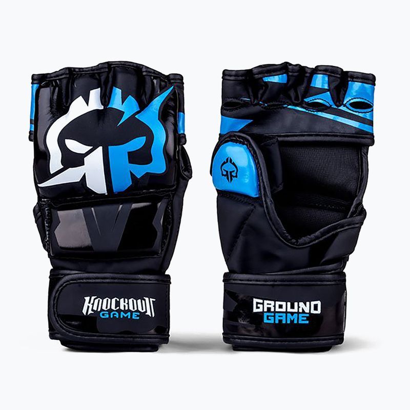 Pirštinės MMA Ground Game MMA Logo 2.0 juodos 2
