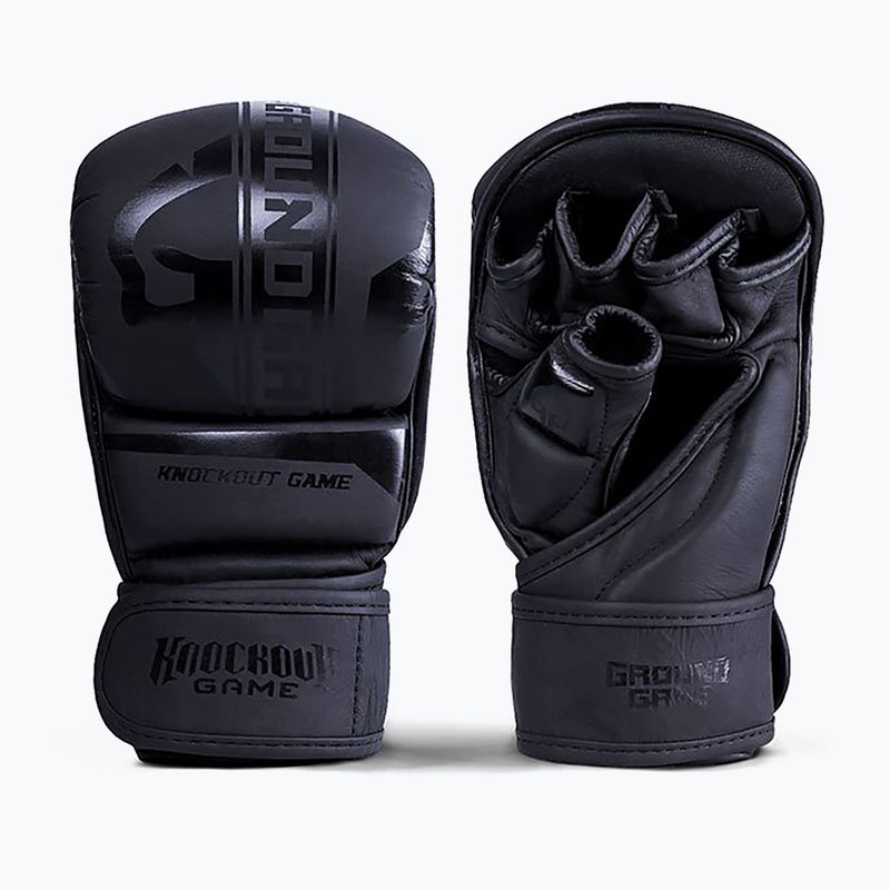 Ground Game MMA sparingo pirštinės MMA Stripe Black 21MMASPARGLOSTRBL 7