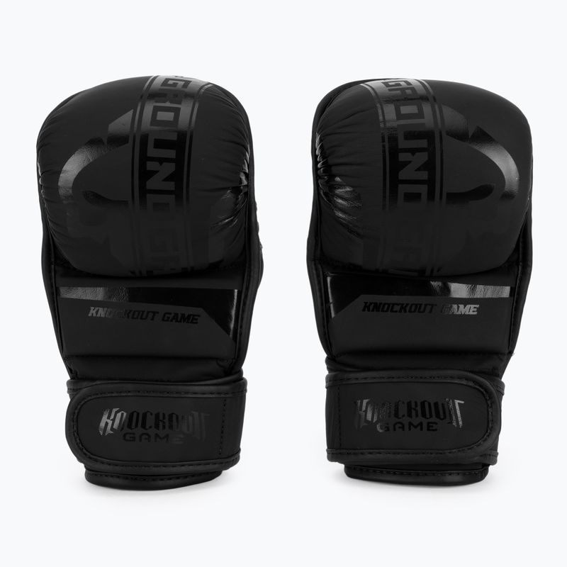 Ground Game MMA sparingo pirštinės MMA Stripe Black 21MMASPARGLOSTRBL