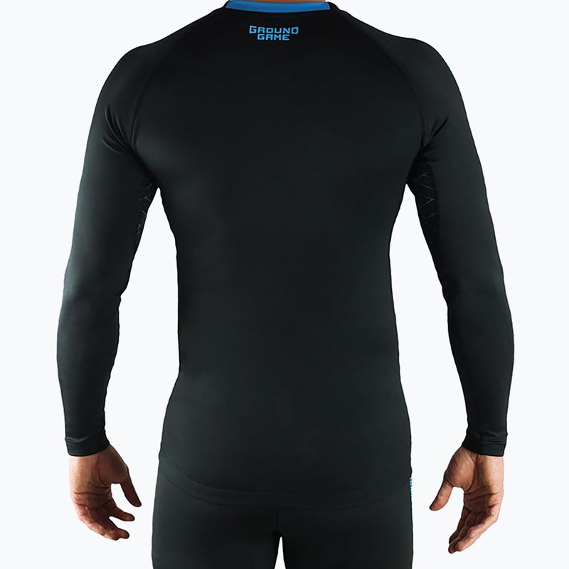 Vyriška Ground Game Athletic 3.0 Rashguard blauzdinė juoda RASHATH3LS 3