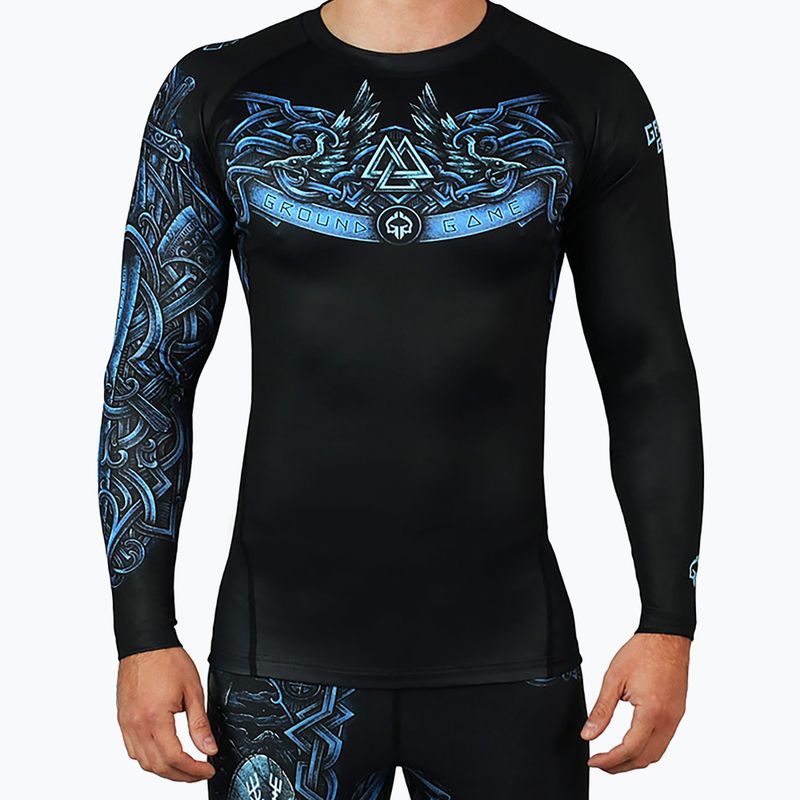 Vyriška Ground Game Viking Rashguard juoda-mėlyna 21RASHVIKLS
