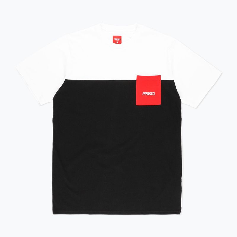 PROSTO Pockes vyriški marškinėliai balti KL222MTEE1014