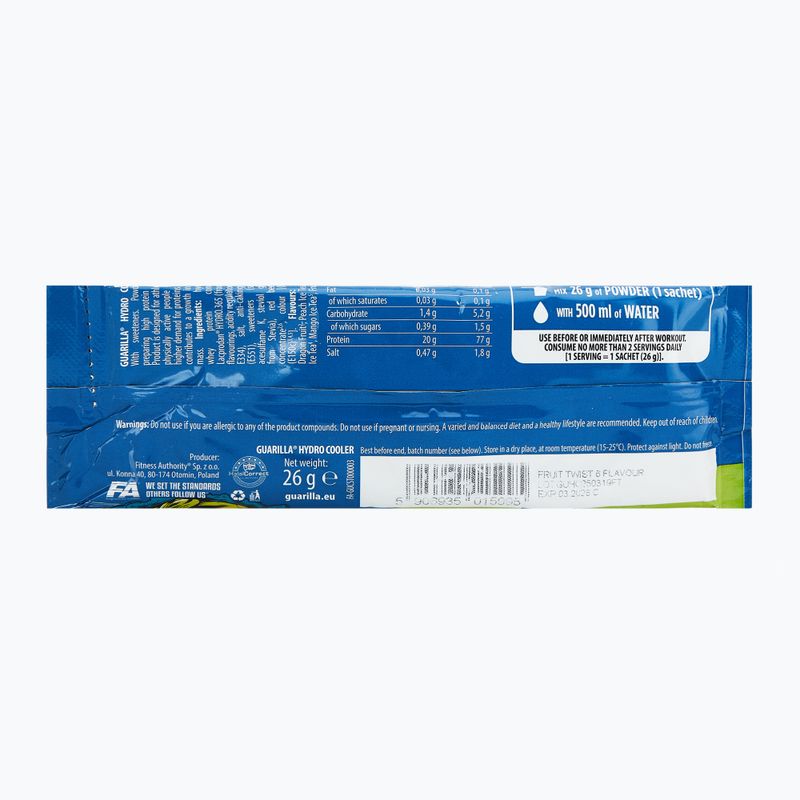 Baltyminis papildas Fitness Authority Guarilla Hydro Cooler 26 g fruit twist 2