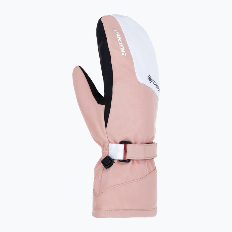 Moteriškos slidinėjimo pirštinės Viking Sherpa 2.0 Gore-Tex Mitten Ski light pink/white 2