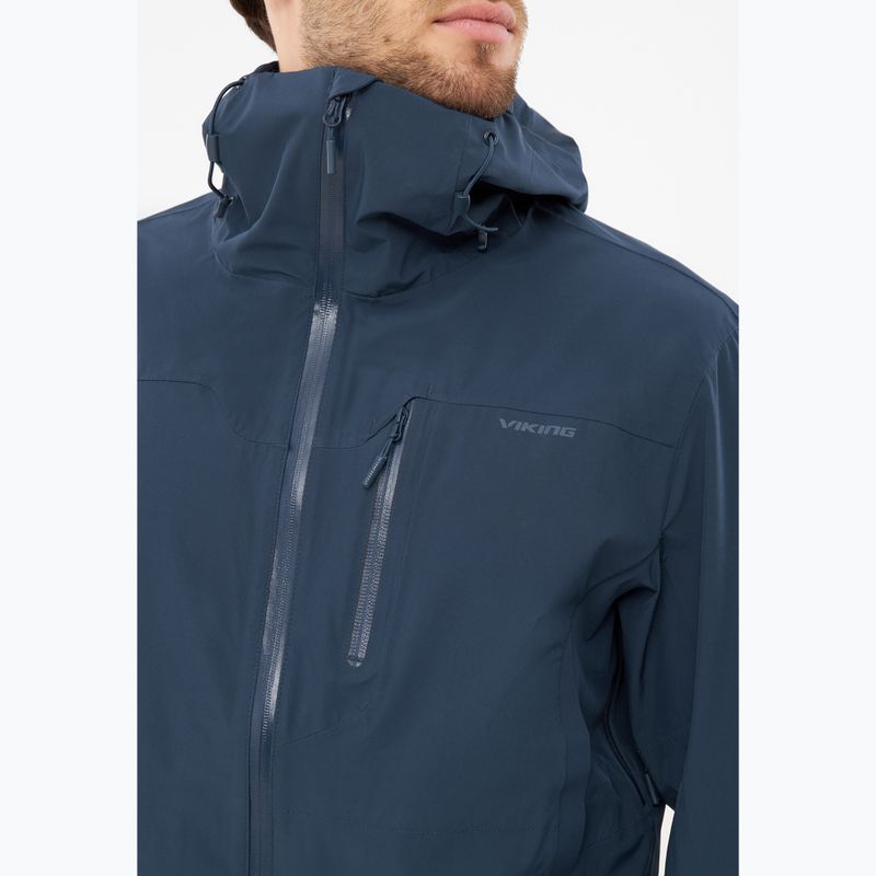 Vyriška lietaus striukė Viking Trek Pro 2.5 navy 4