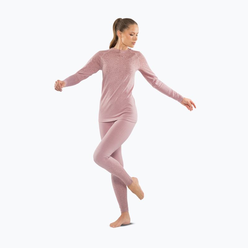 Moteriškas termo apatinio trikotažo komplektas Viking Altis Base Layer pink 3
