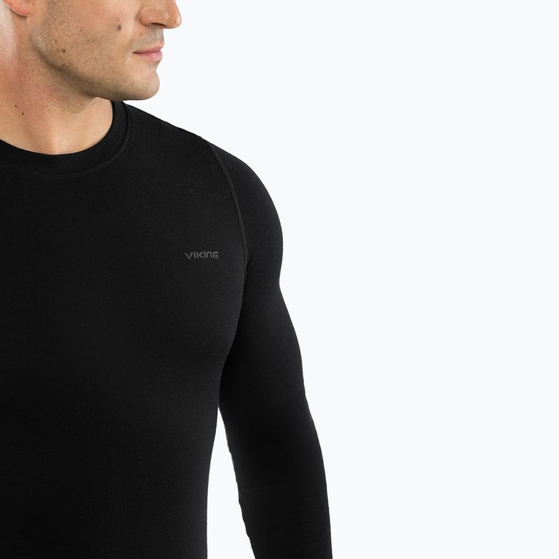 Vyriškas termo apatinio trikotažo komplektas Viking Meriboo Base Layer black 5