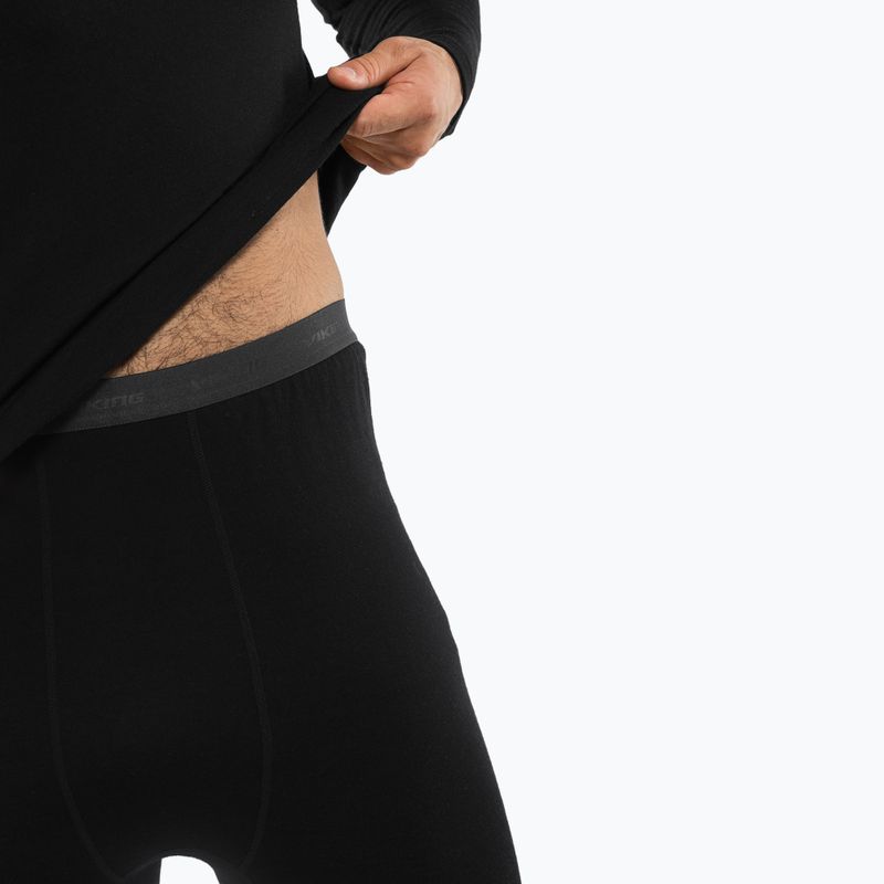 Vyriškas termo apatinio trikotažo komplektas Viking Meriboo Base Layer black 6