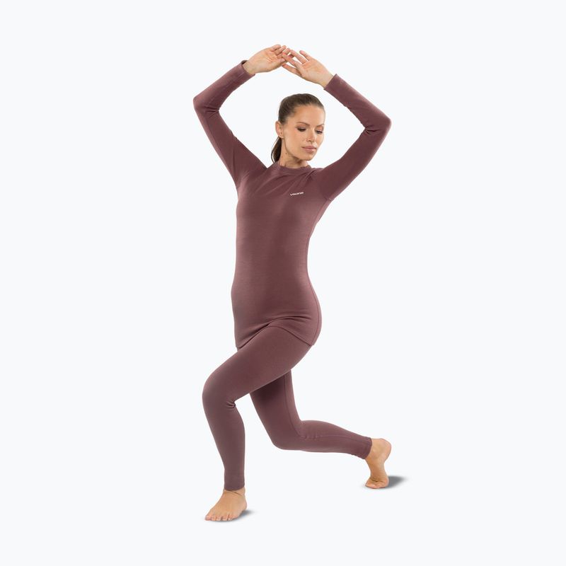Moteriškas termo apatinio trikotažo komplektas Viking Meriboo Base Layer pink 3
