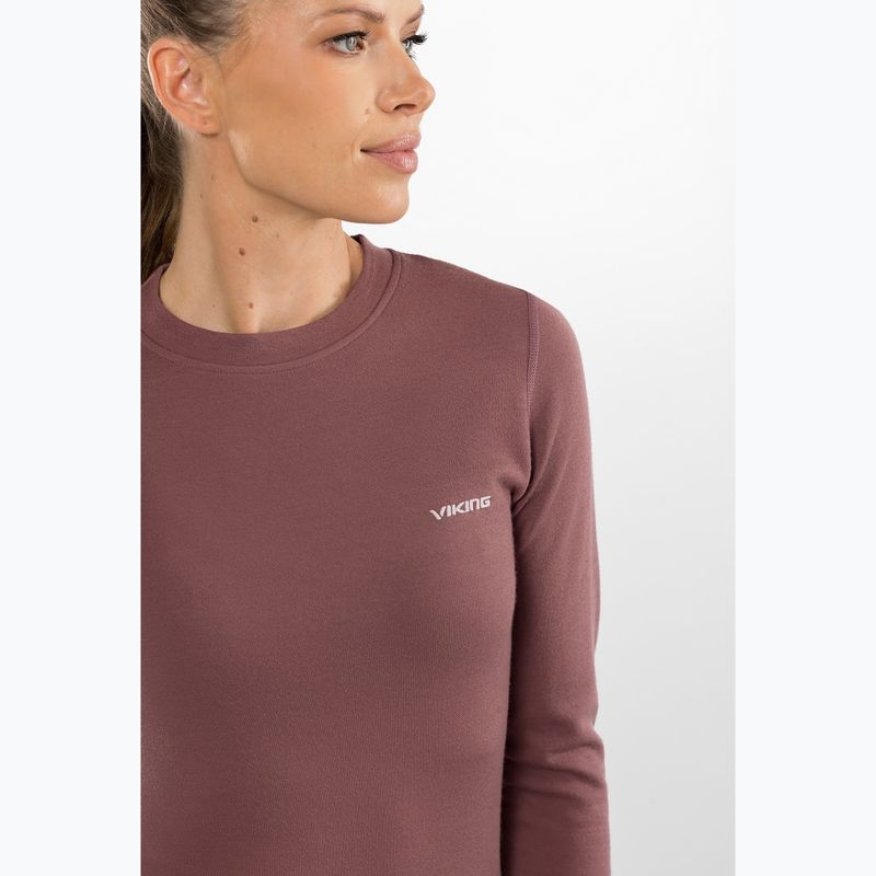 Moteriškas termo apatinio trikotažo komplektas Viking Meriboo Base Layer pink 4