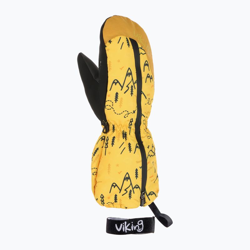Vaikiškos slidinėjimo pirštinės Viking Snoppy Yellow 2