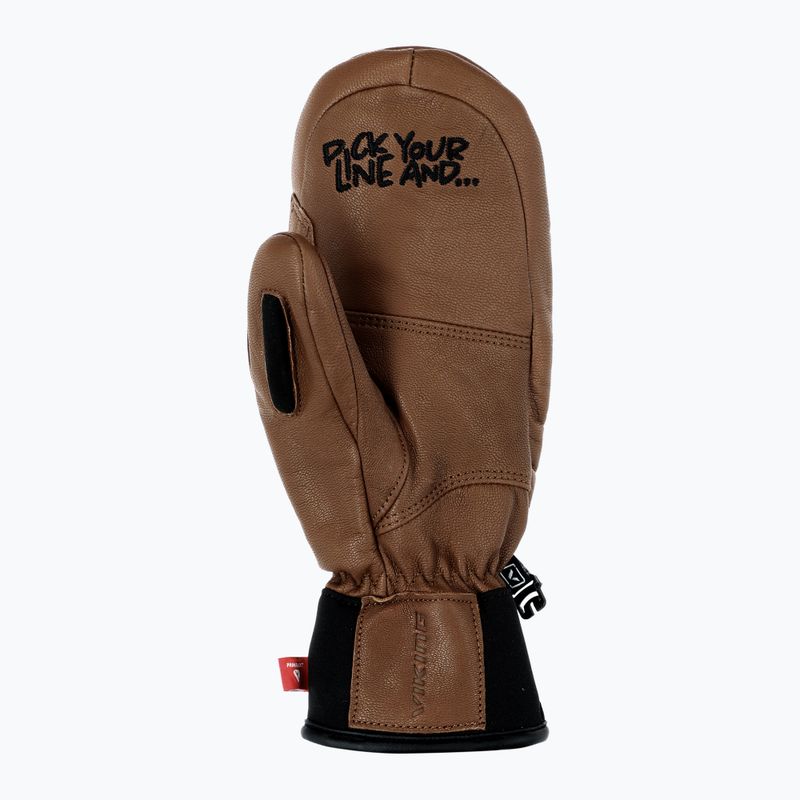 Slidinėjimo pirštinės Viking Send It brown/white 3