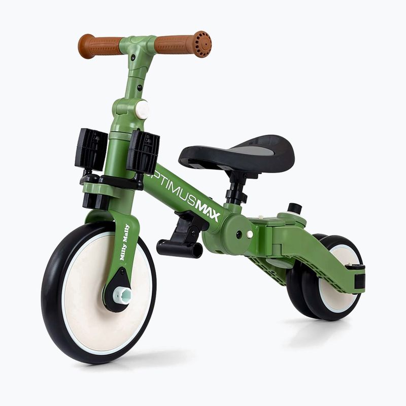 Balansinis dviratukas Milly Mally 5w1 Optimus Max green 4