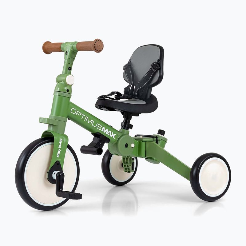 Balansinis dviratukas Milly Mally 5w1 Optimus Max green 8
