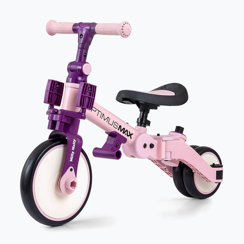Balansinis dviratukas Milly Mally 5w1 Optimus Max pink 5