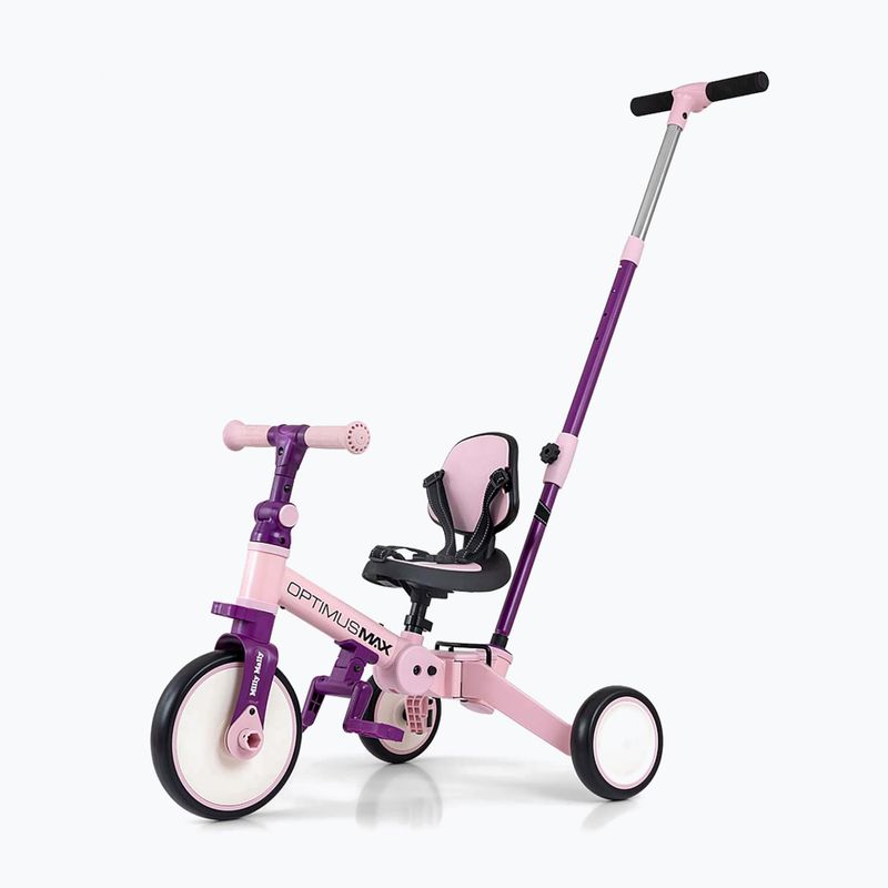 Balansinis dviratukas Milly Mally 5w1 Optimus Max pink 7