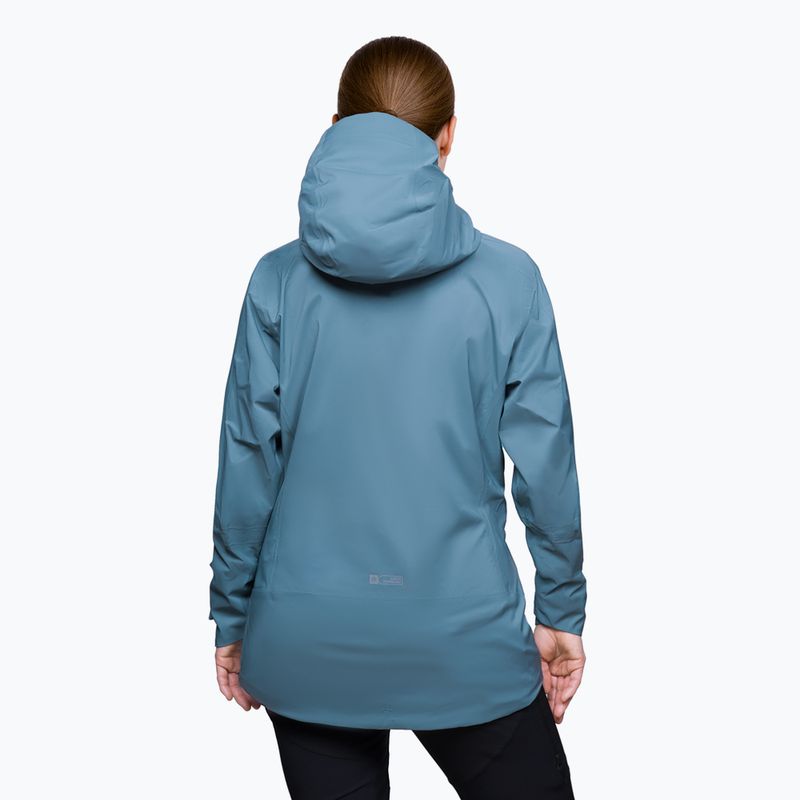 Moteriška striukė nuo lietaus Alpinus Selenga pilka/šalavijų 2