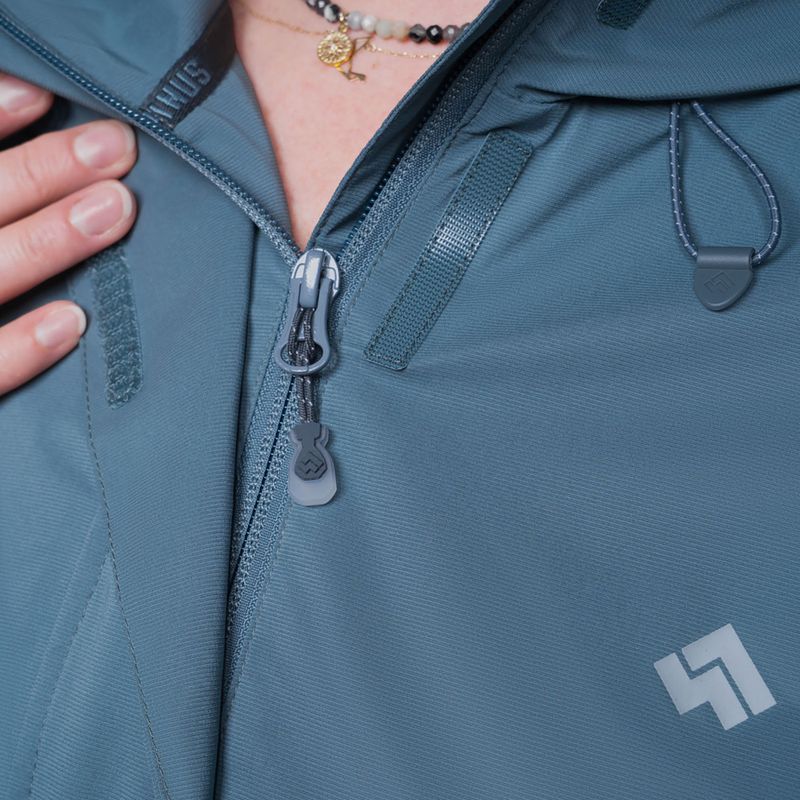 Moteriška striukė nuo lietaus Alpinus Selenga pilka/šalavijų 6