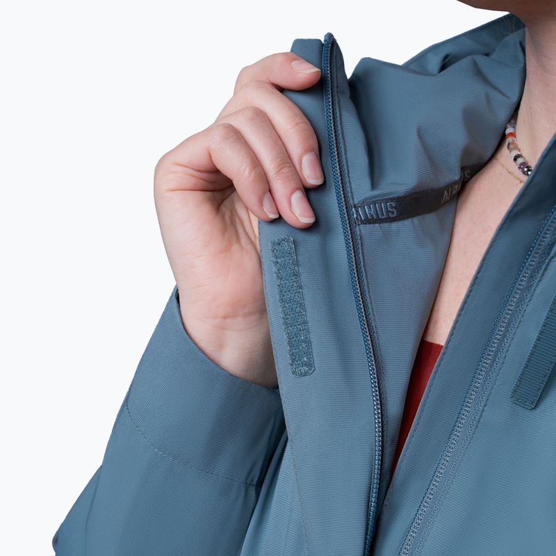 Moteriška striukė nuo lietaus Alpinus Selenga pilka/šalavijų 9