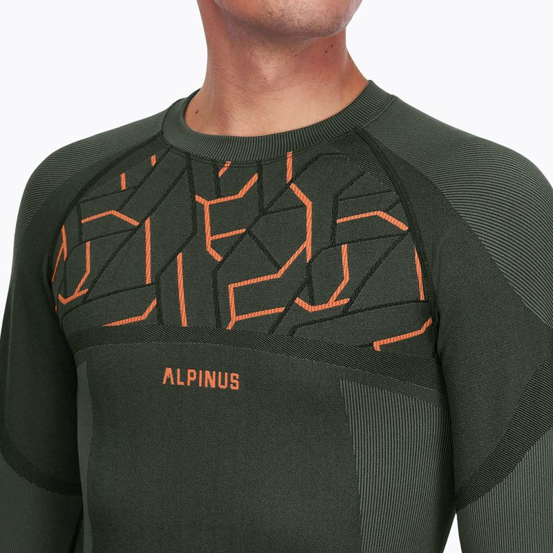 Vyriškas termo apatinių komplektas Alpinus Tactical Gausdal Set green/orange 4