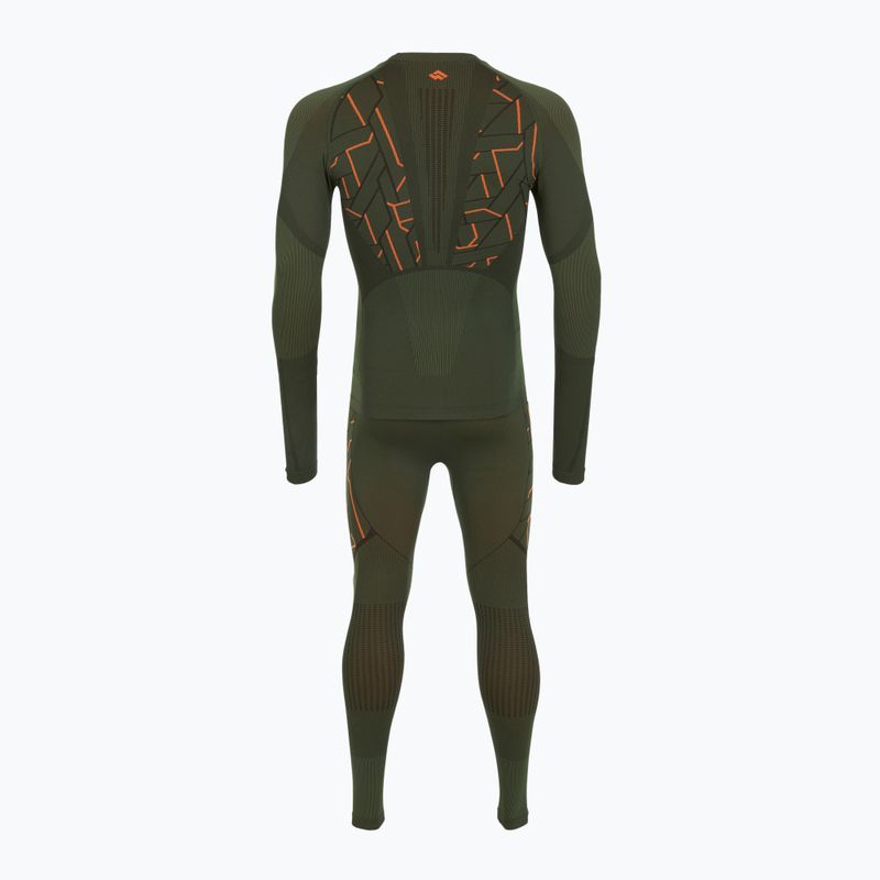Vyriškas termo apatinių komplektas Alpinus Tactical Gausdal Set green/orange 10