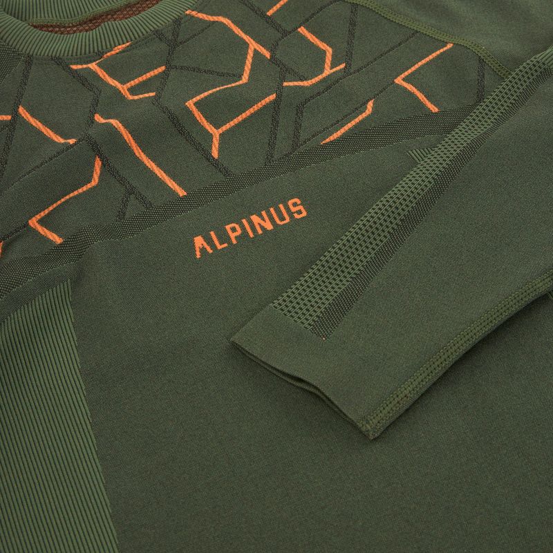 Vyriškas termo apatinių komplektas Alpinus Tactical Gausdal Set green/orange 13