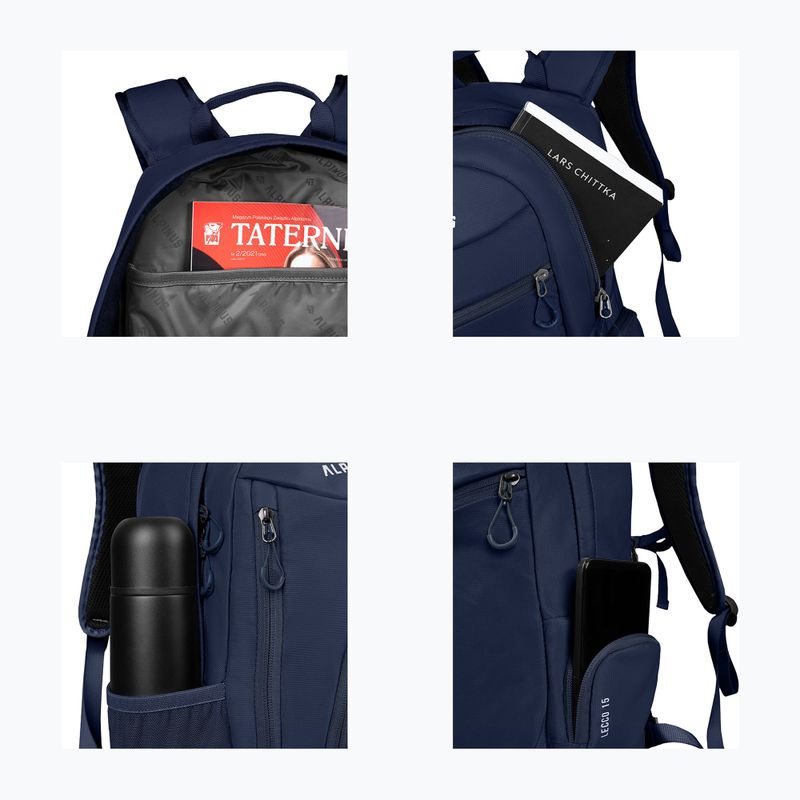 Turistinė kuprinė Alpinus Lecco 15 l navy 4