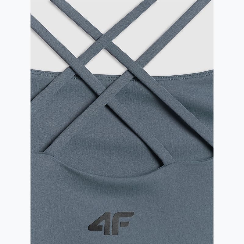 Moteriški treniruočių marškinėliai 4F Solar Punk FNK F0745 denim 3