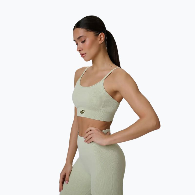 Sportinė liemenėlė 4F Solar Punk F203 light green allover 4