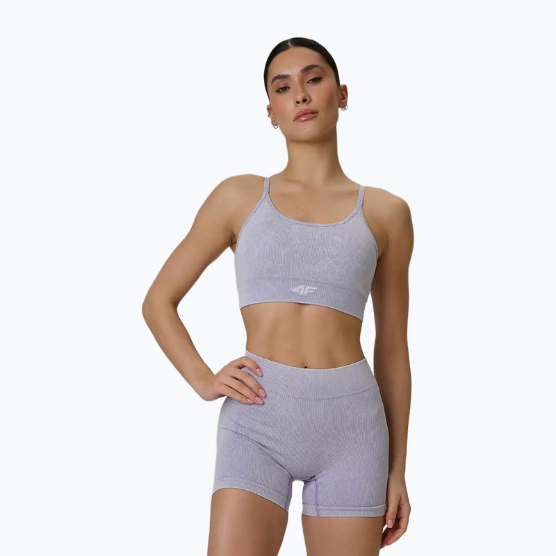 Sportinė liemenėlė 4F Solar Punk F203 violet allover 7