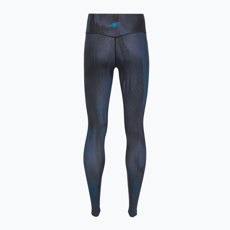 Moteriškos treniruočių tamprės 4F Solar Punk FNK F454 sea green allover 10