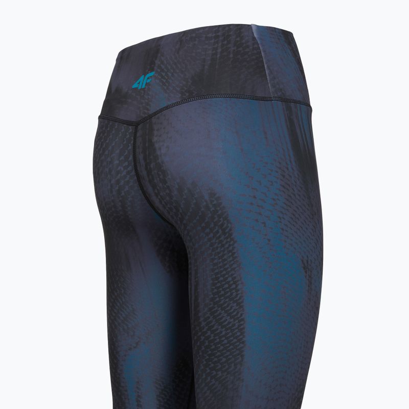 Moteriškos treniruočių tamprės 4F Solar Punk FNK F454 sea green allover 12