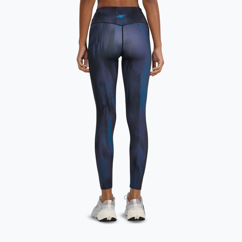 Moteriškos treniruočių tamprės 4F Solar Punk FNK F454 sea green allover 3