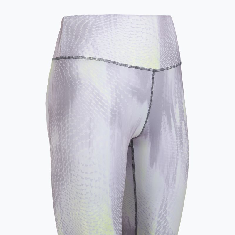 Moteriškos treniruočių tamprės 4F Solar Punk FNK F454 light yellow allover 9