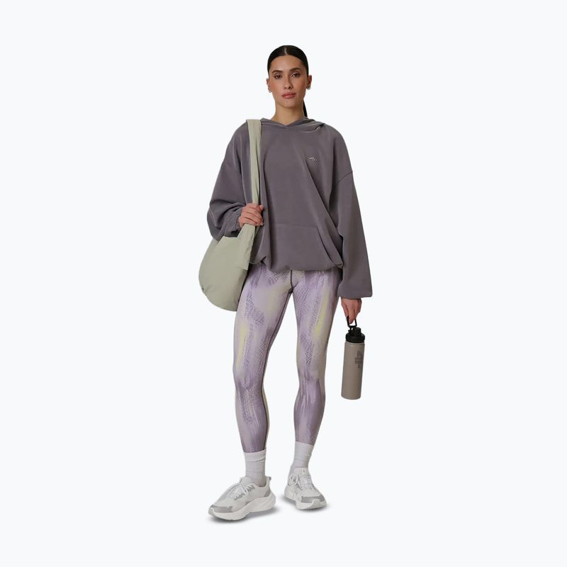 Moteriškos treniruočių tamprės 4F Solar Punk FNK F454 light yellow allover 5