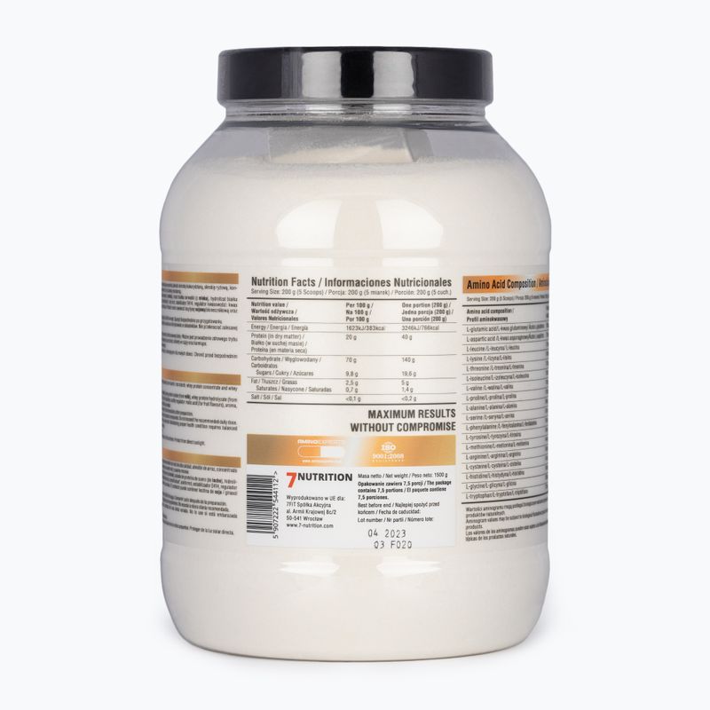 Gainer 7Nutrition 1,5 kg braškių bananų 3