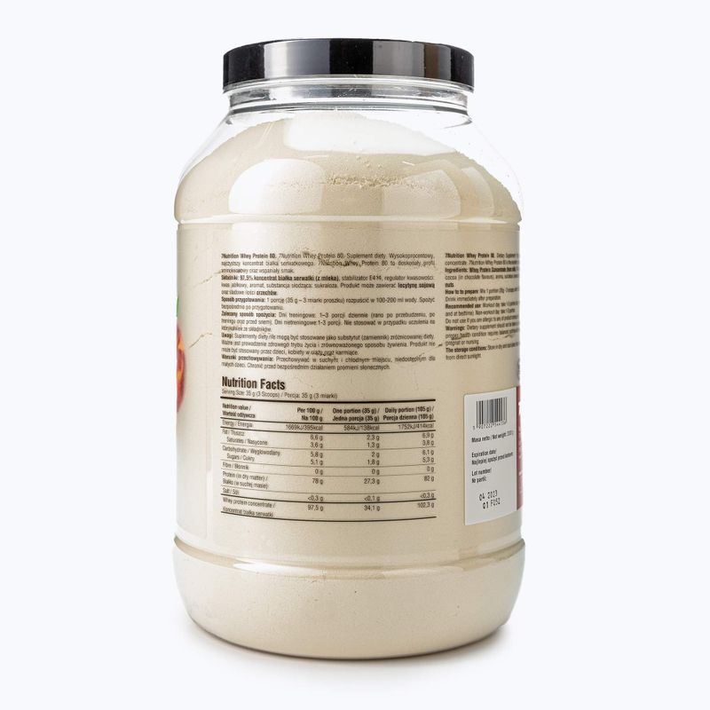Išrūgų baltymai 7Nutrition Protein 80 500 g Persikų 2