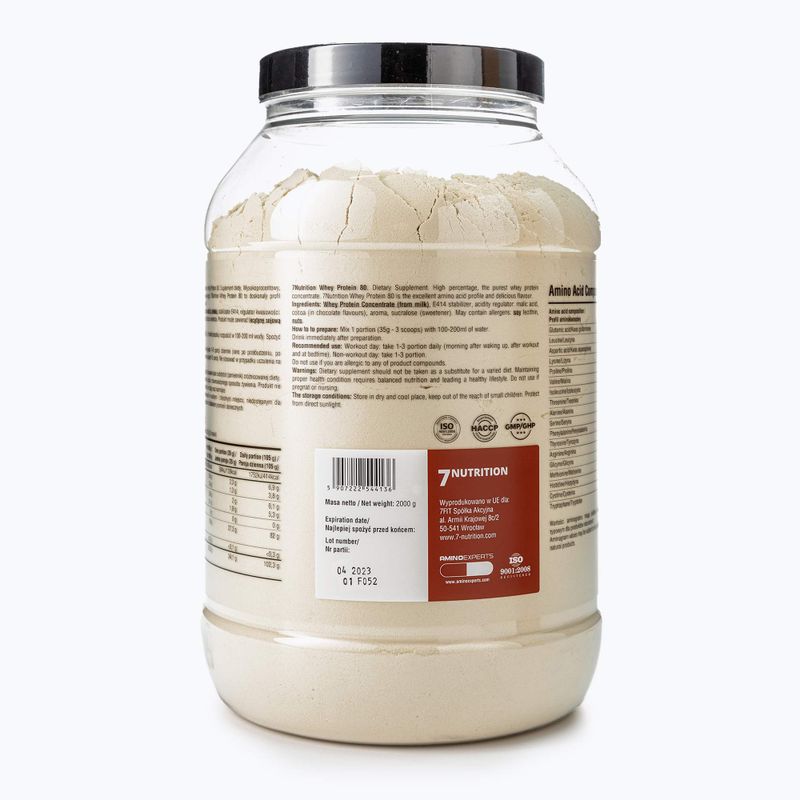Išrūgų baltymai 7Nutrition Protein 80 500 g Persikų 3
