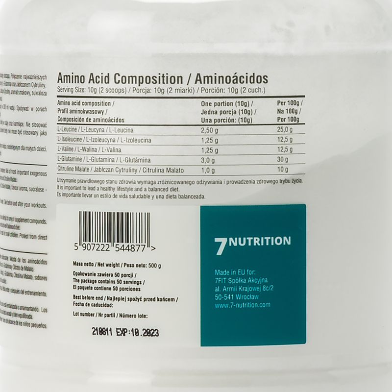 BCAA 7Nutrition Master 500 g citrinos 3