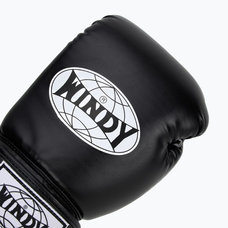Bokso pirštinės WINDY Classic Synthetic Leather black 5